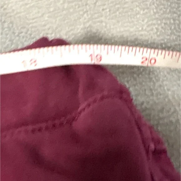 Catherines Womens Knit Jean Pull-On Pants 1X 18/20 Berry Vampire Dark Red Wine - Picture 4 of 6
